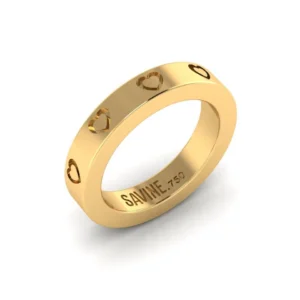 ANEL AMORE FINO AMARELO