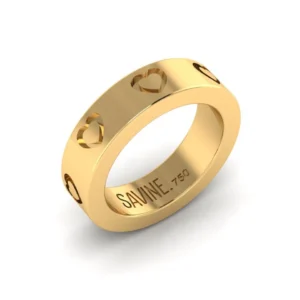 ANEL AMORE MÉDIO AMARELO