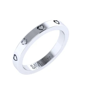 ANEL AMORE MINI OURO BRANCO