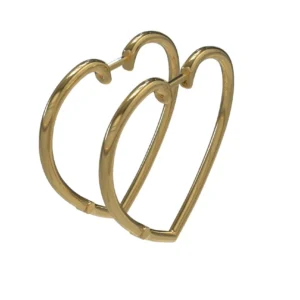 ARGOLA MIO CORAÇÃO GRANDE AMARELO