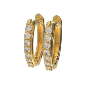 ARGOLA MIO PAVE AMARELO