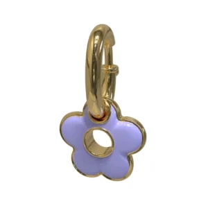 BERLOQUE MIO FLOR MÉDIO COM ESMALTE AZUL AMARELO