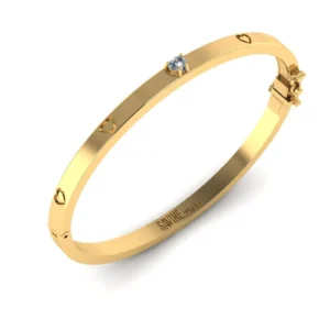 BRACELETE AMORE FINO AMARELO COM BRILHANTE