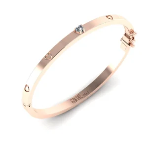 BRACELETE AMORE FINO ROSÉ COM BRILHANTE