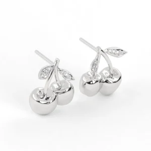 BRINCO CEREJINHA PEQUENO OURO BRANCO