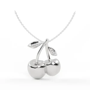 COLAR CEREJINHA PEQUENO OURO BRANCO