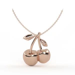 COLAR CEREJINHA PEQUENO OURO ROSÉ