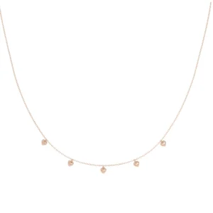 COLAR CINCO CORAÇÕES BABY OURO ROSÉ