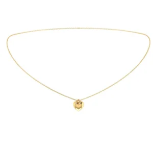 COLAR CORAÇÃO OURO AMARELO