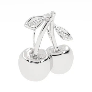 PINGENTE CEREJINHA OURO BRANCO