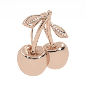 PINGENTE CEREJINHA OURO ROSÉ